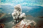 Batur mountain when still active